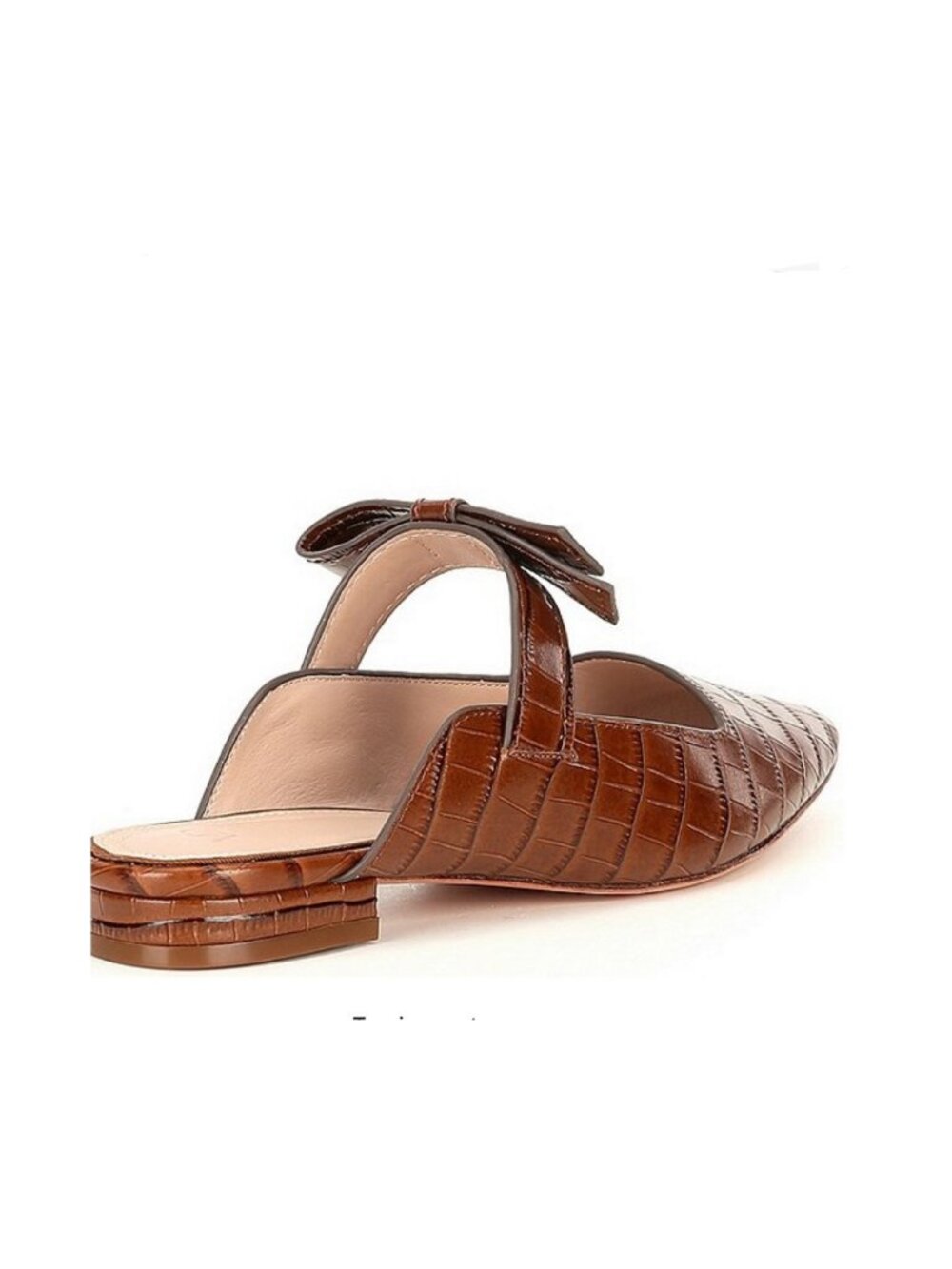 AD & Daughters Sz. 8.5 NWT Jemma Croco Embossed Leather Mule - Picture 2 of 13